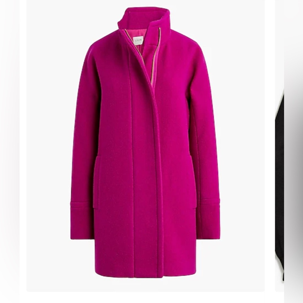 J. Crew Women's Pink Coat (vibrant purple)